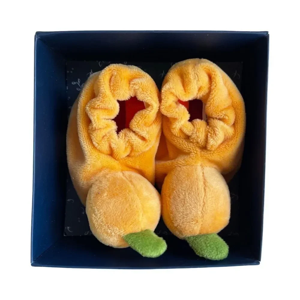 Doudou Et Compagnie My First Halloween Pumpkin Soft Baby Bootie Slippers 0-6 M